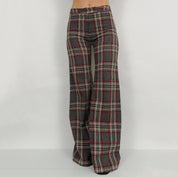 Vintage Plaid High Rise Pants