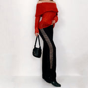 Y2K Black Cut Out Pants