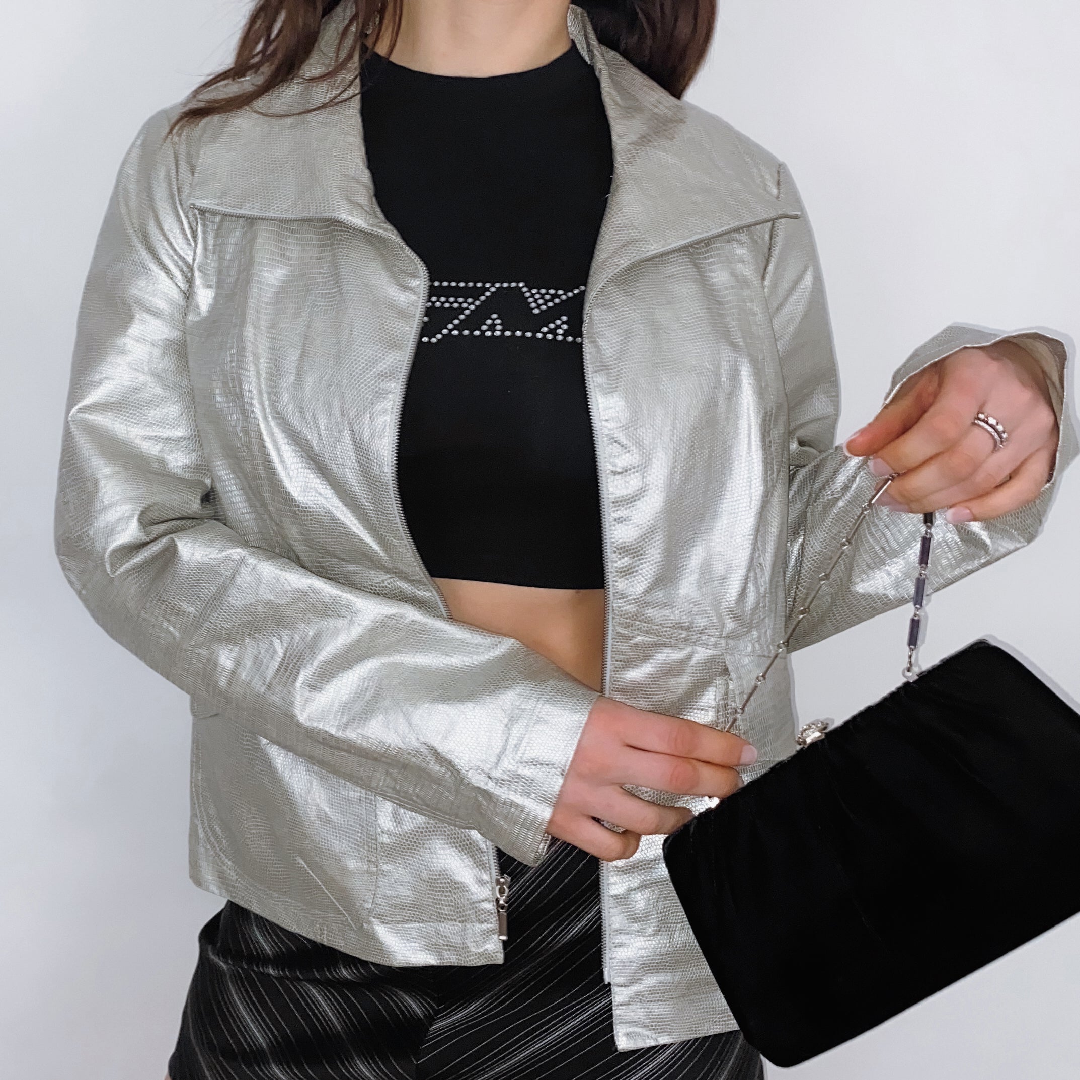 Supernova Silver Linen Jacket