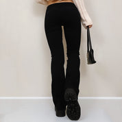 Y2K Black Stretch Trousers