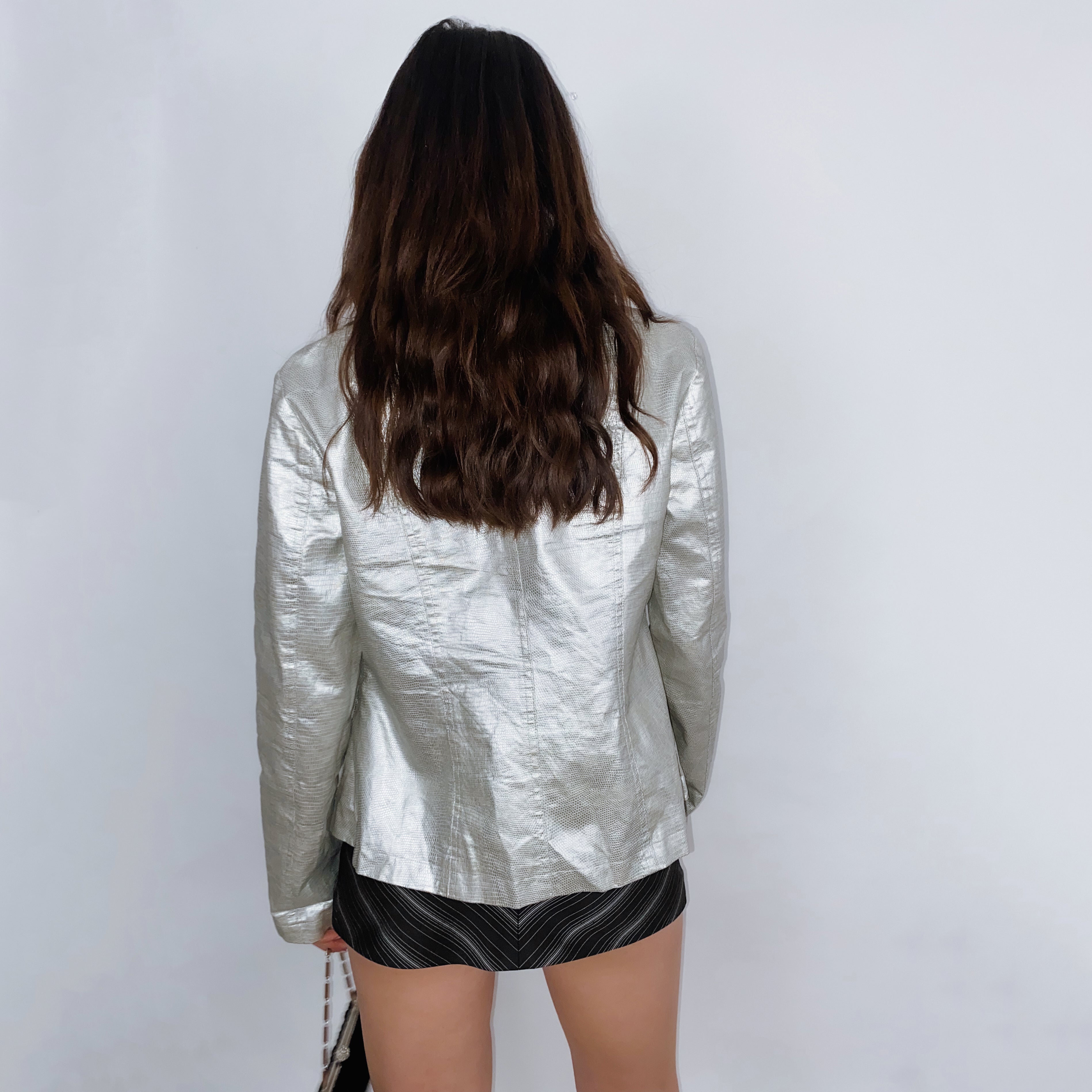 Supernova Silver Linen Jacket