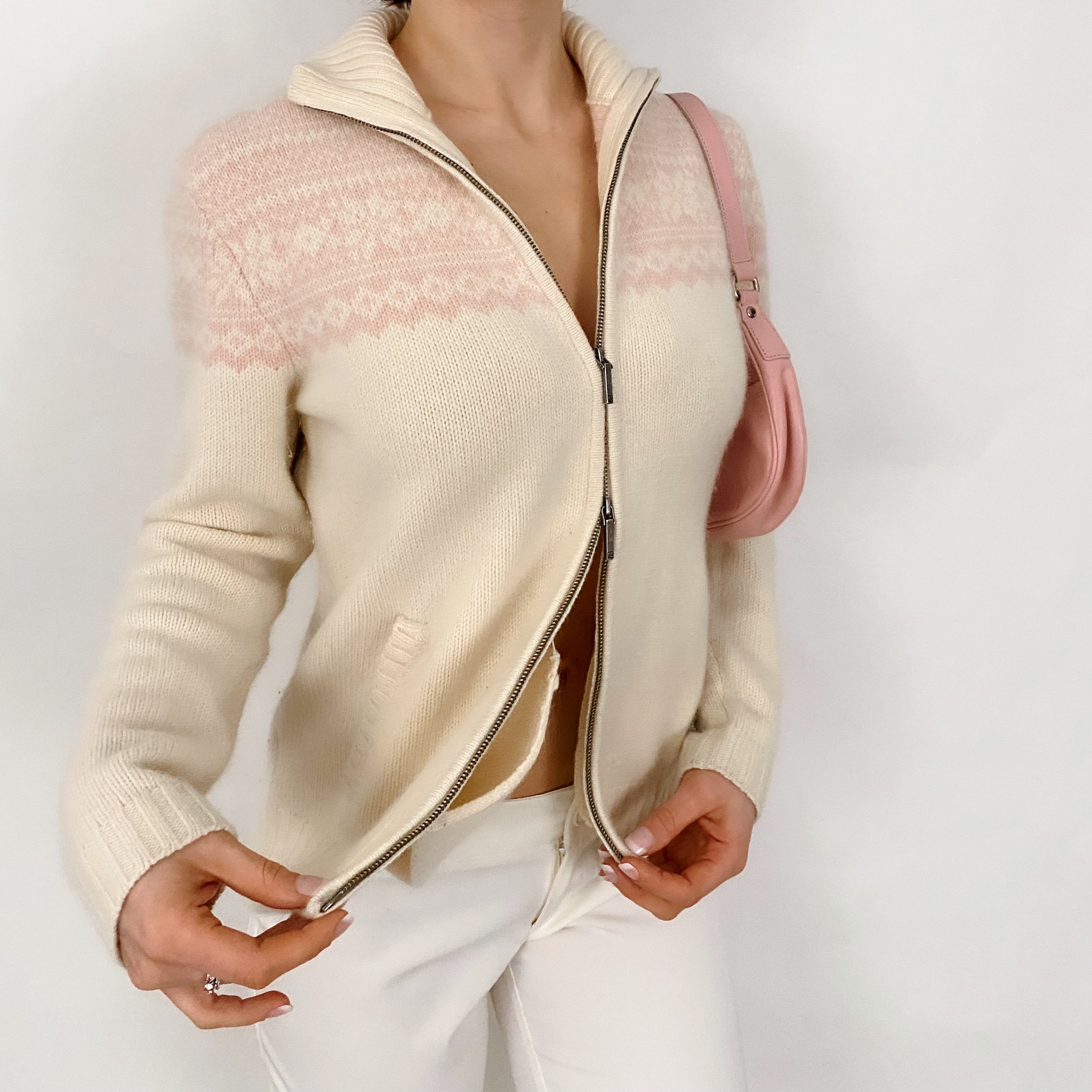 Snow Bunny Double Zip Cardi - Medium