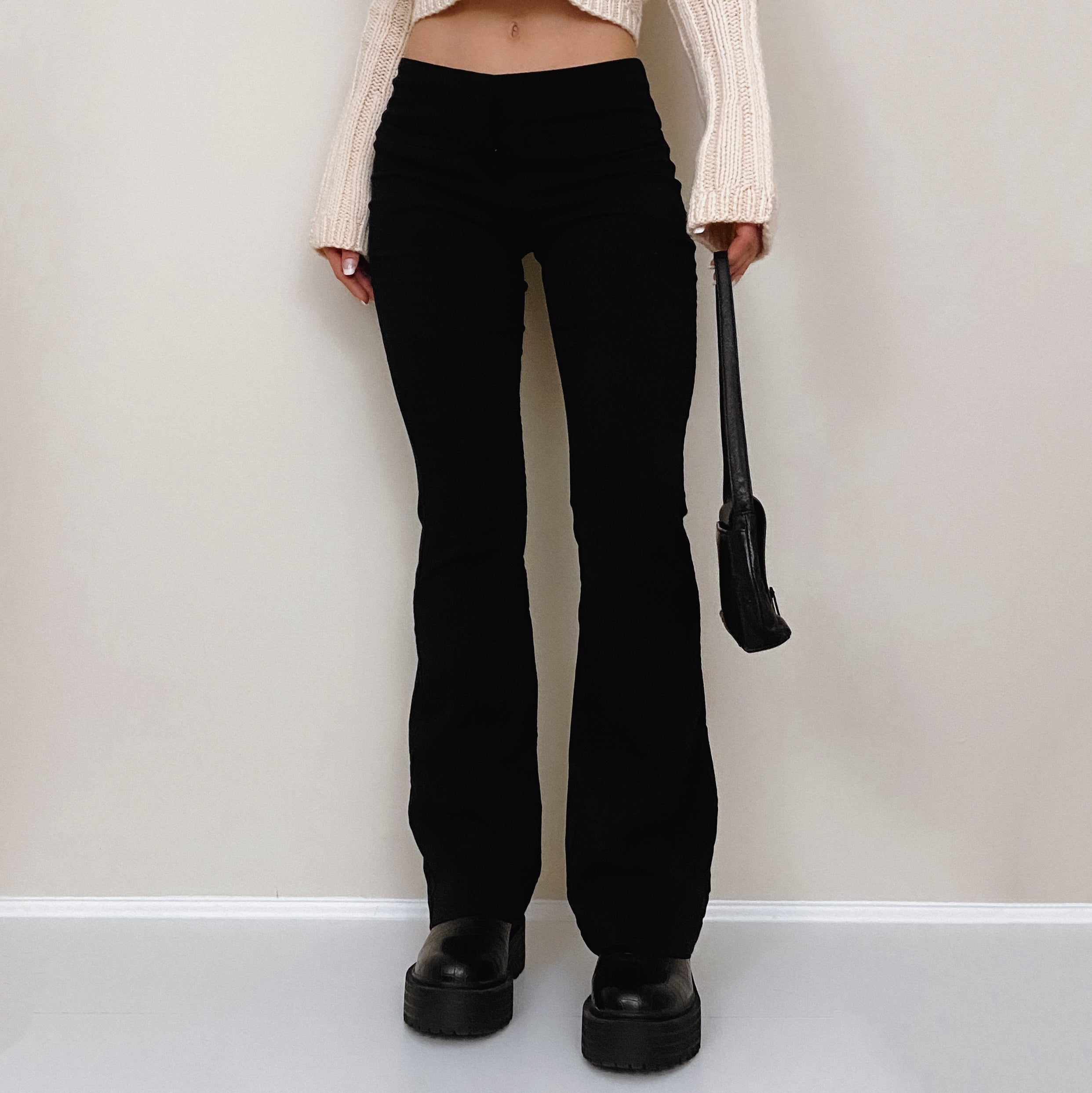 Y2K Black Stretch Trousers