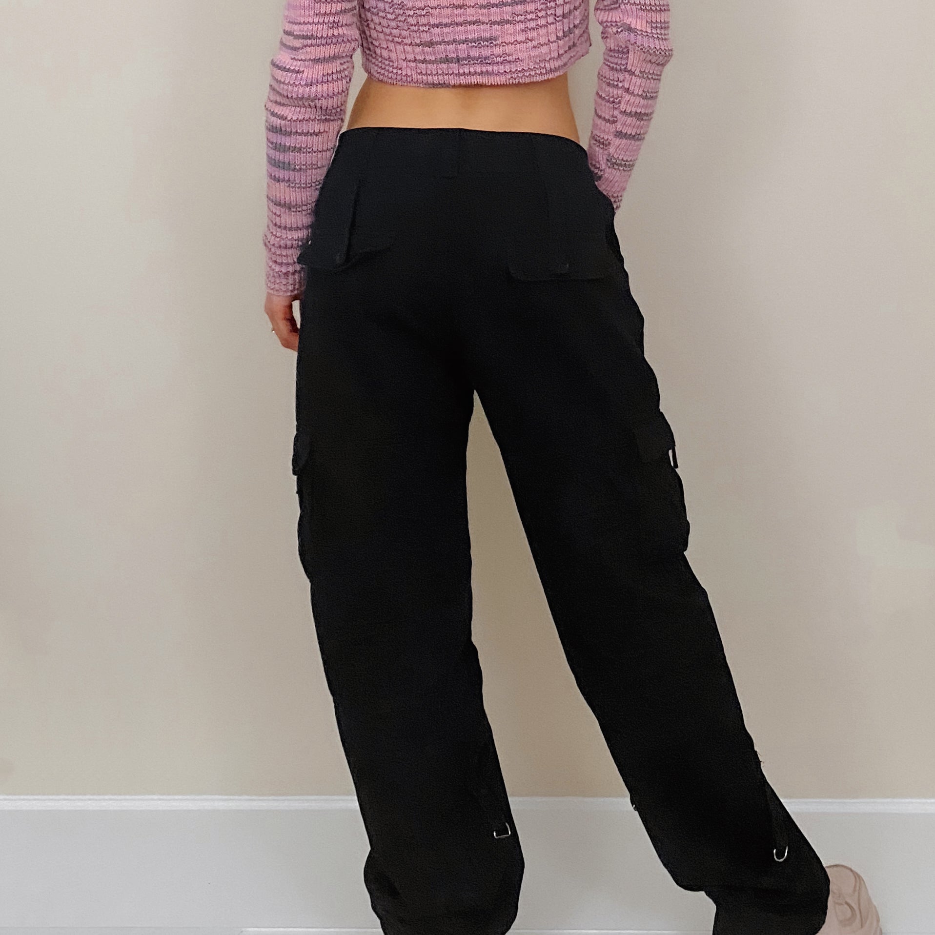 Y2K Black Cargo Pants