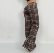 Vintage Plaid High Rise Pants