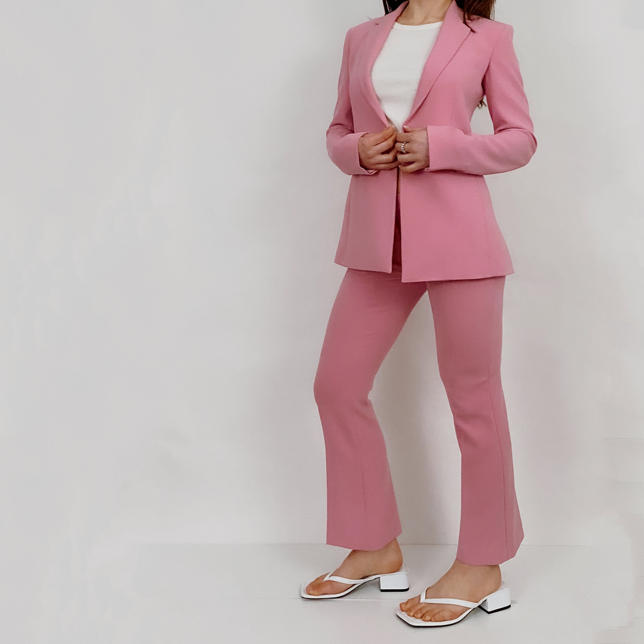 Pink Tailored Pant Suit