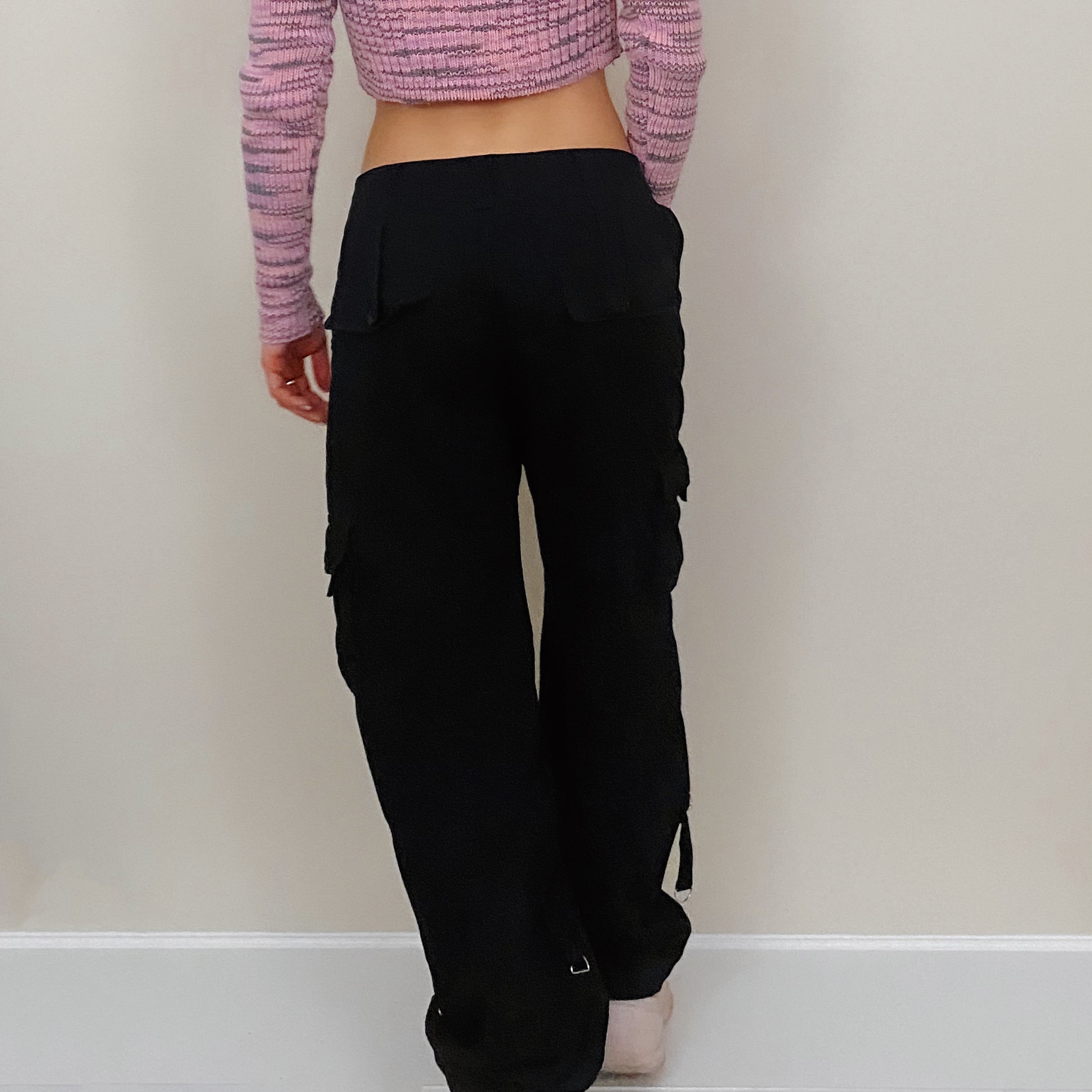 Y2K Black Cargo Pants