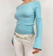 Y2K Off the Shoulder Knit