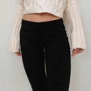 Y2K Black Stretch Trousers