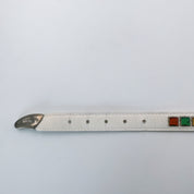 Vintage Rainbow Rhinestone Leather Belt