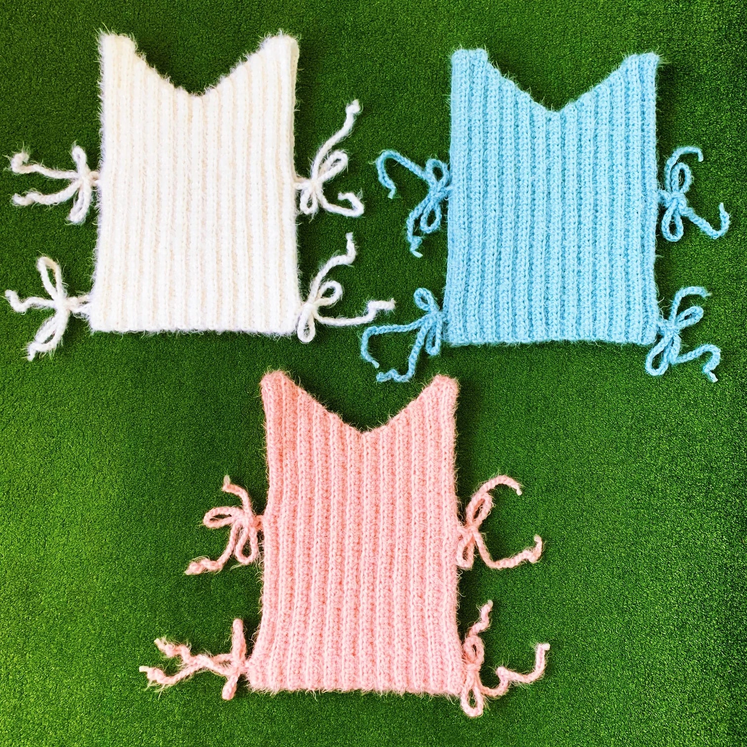 Angel Hair Crochet Top - Powder Blue