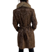 Vintage fur trench