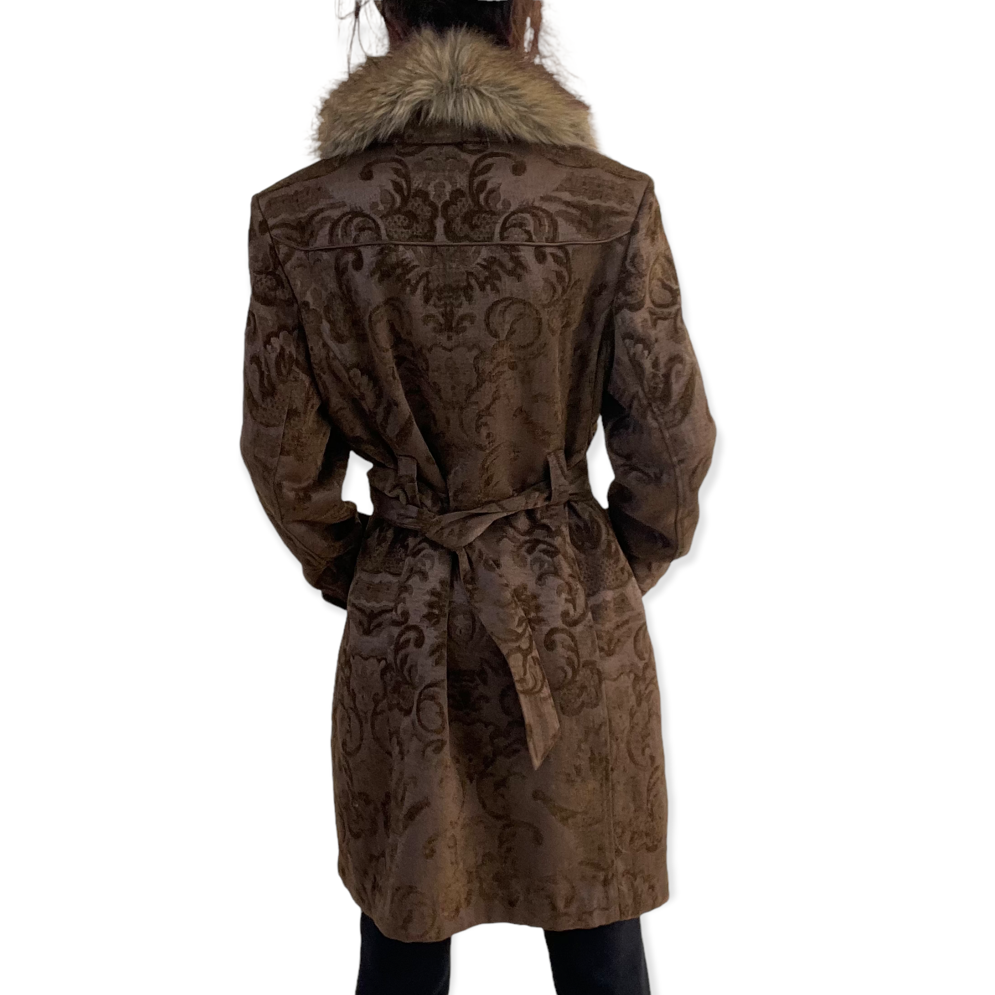 Vintage fur trench