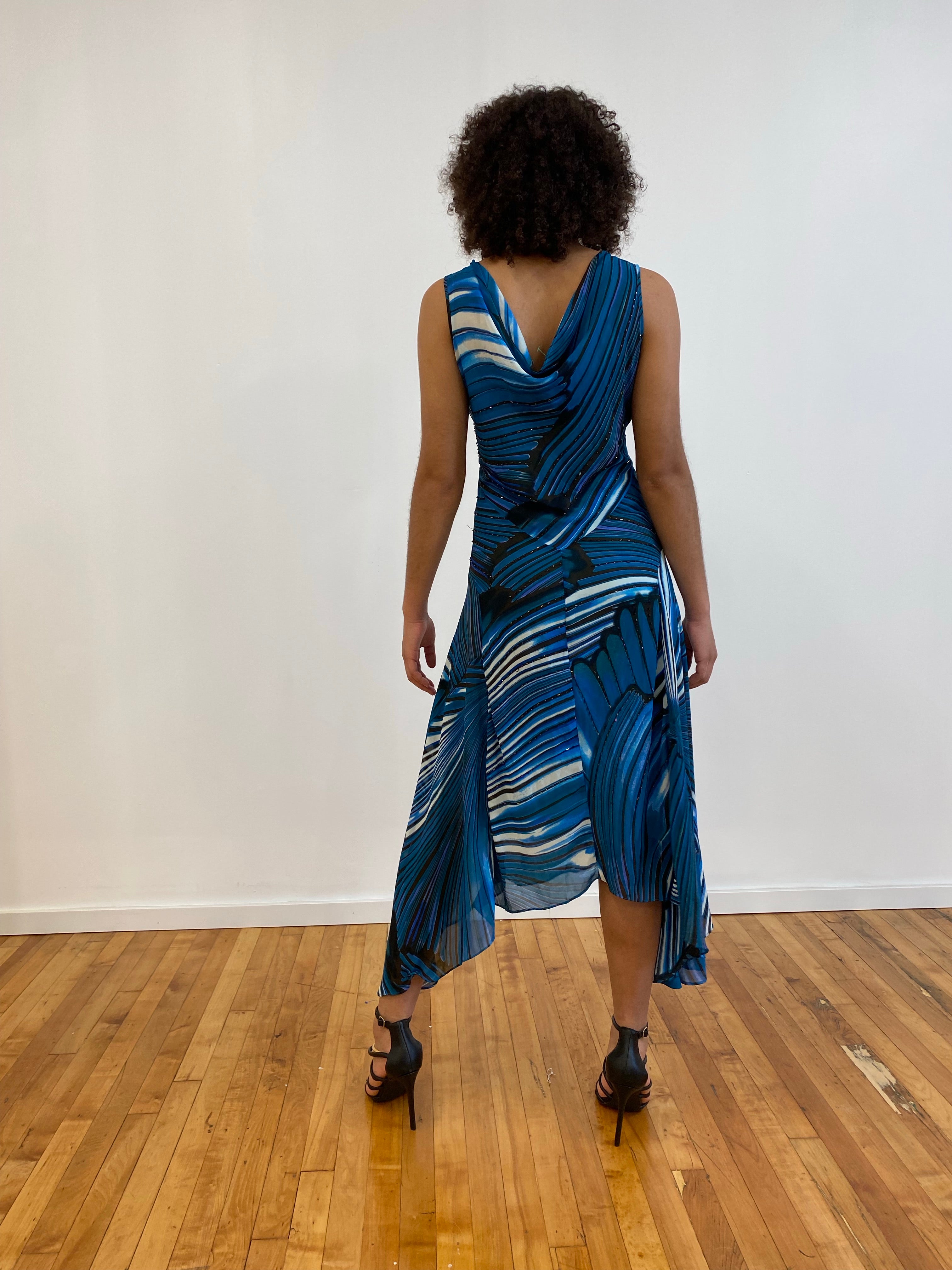 Aqua stretchy maxi