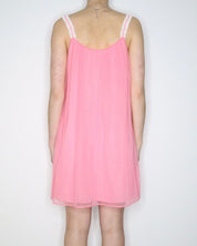 60s Pink Babydoll Nightgown (M)