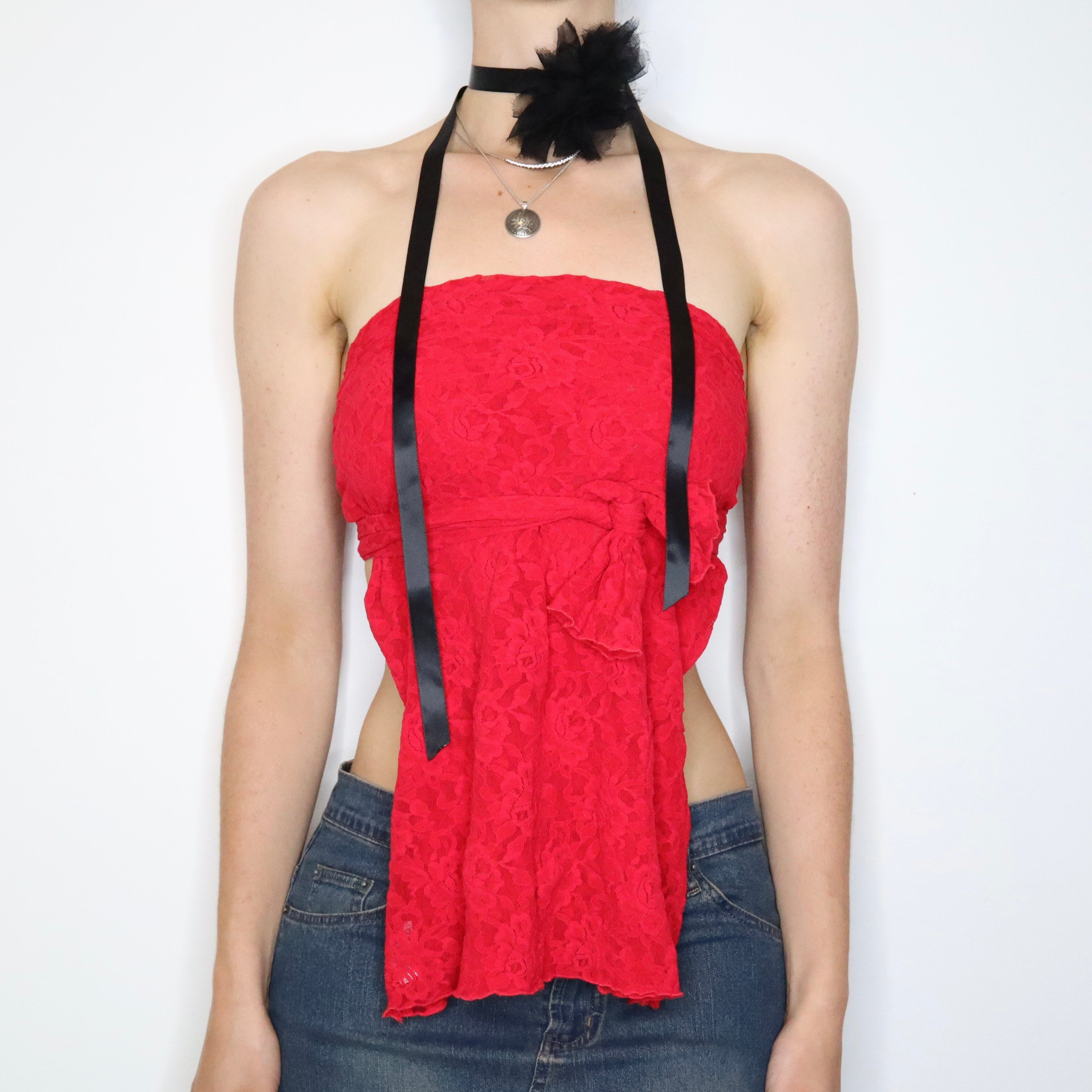 Red Rose Lace Long Sleeve (Medium)