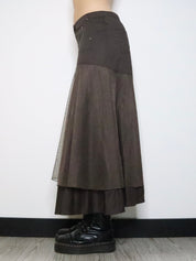 French Deconstructed Maxi Skirt (Medium) 