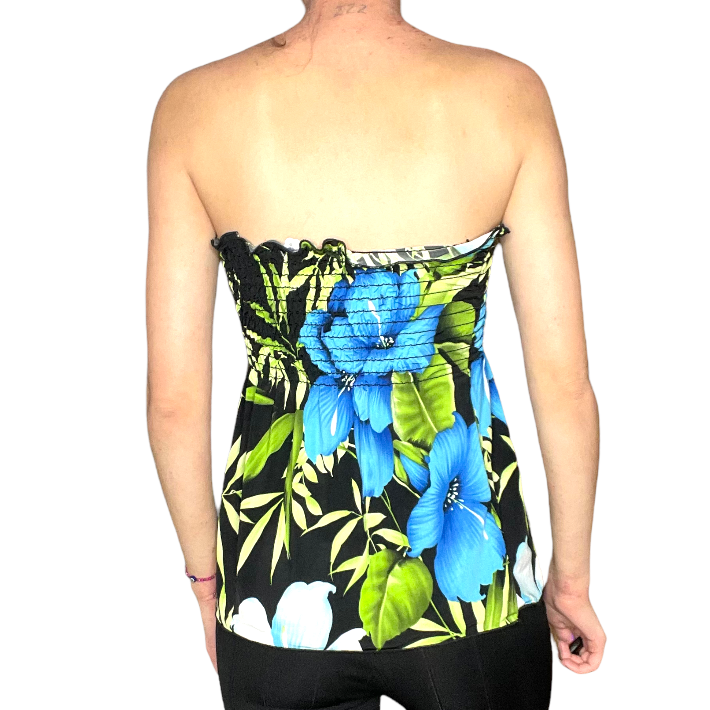 Hawaii print tube top