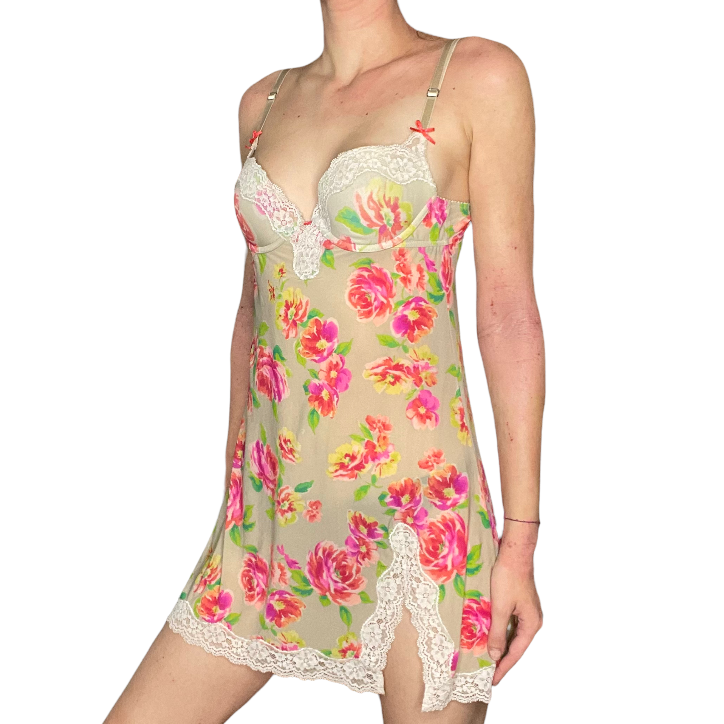 Floral lace slip