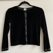 Velvet cropped cardigan
