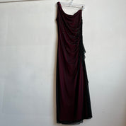 90s one shoulder prom dress