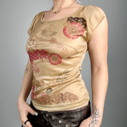 90s Flutter Sleeve Top