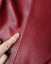 Red Leather Jacket (XS-S) 