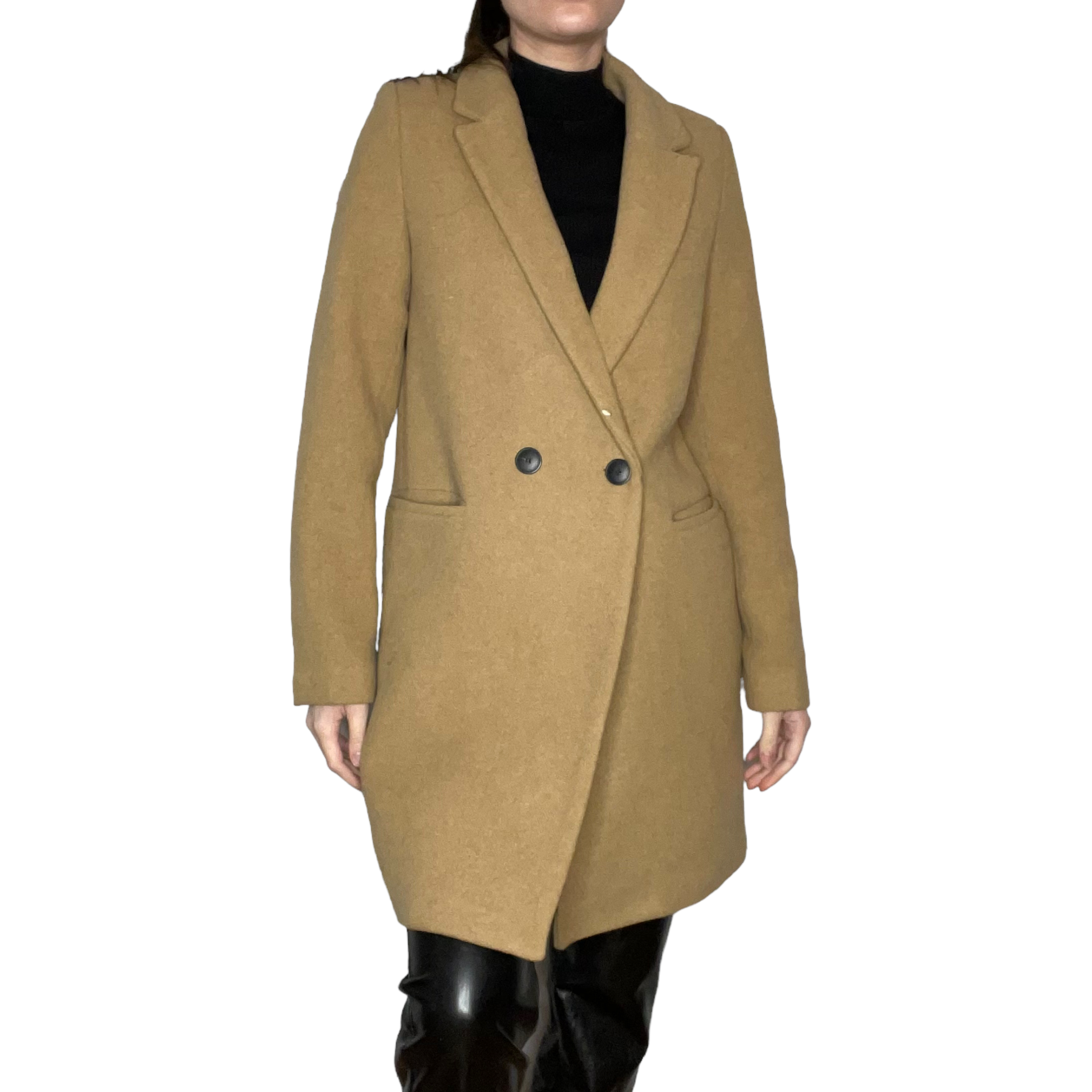 beige blazer coat
