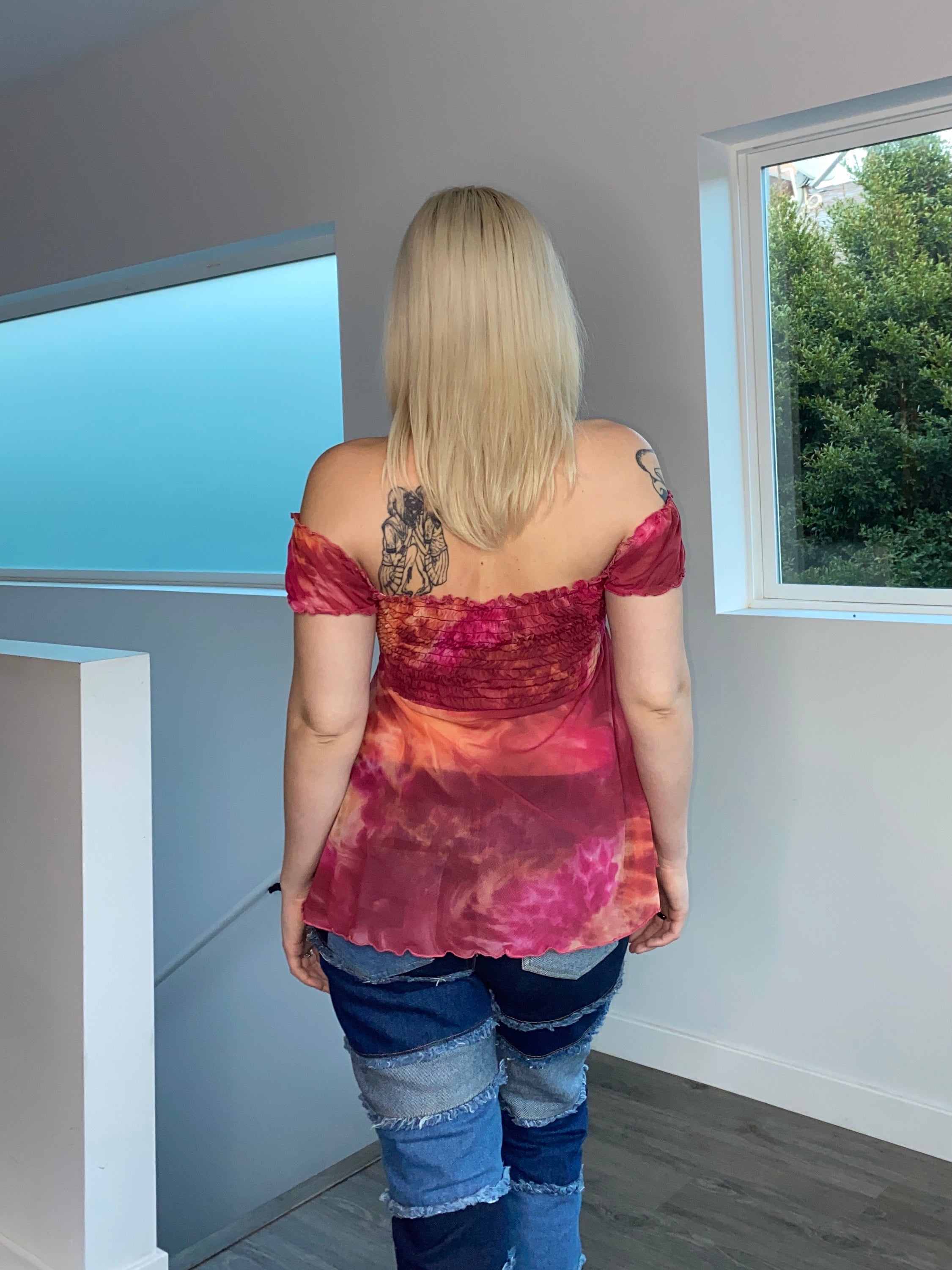 Y2K Peasant Top
