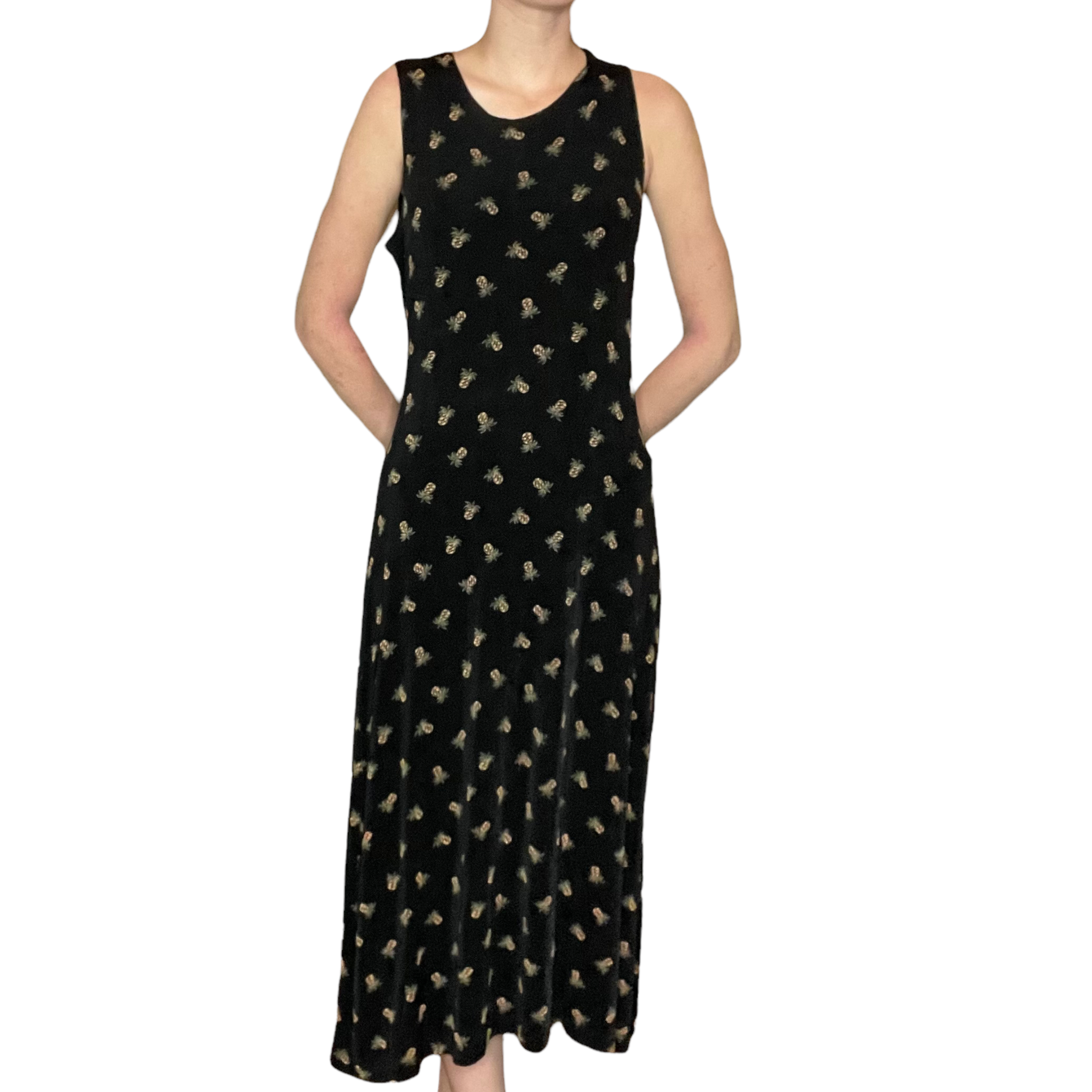 Vintage maxi pineapple dress