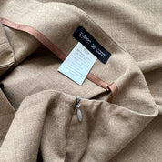 light brown skirt suit
