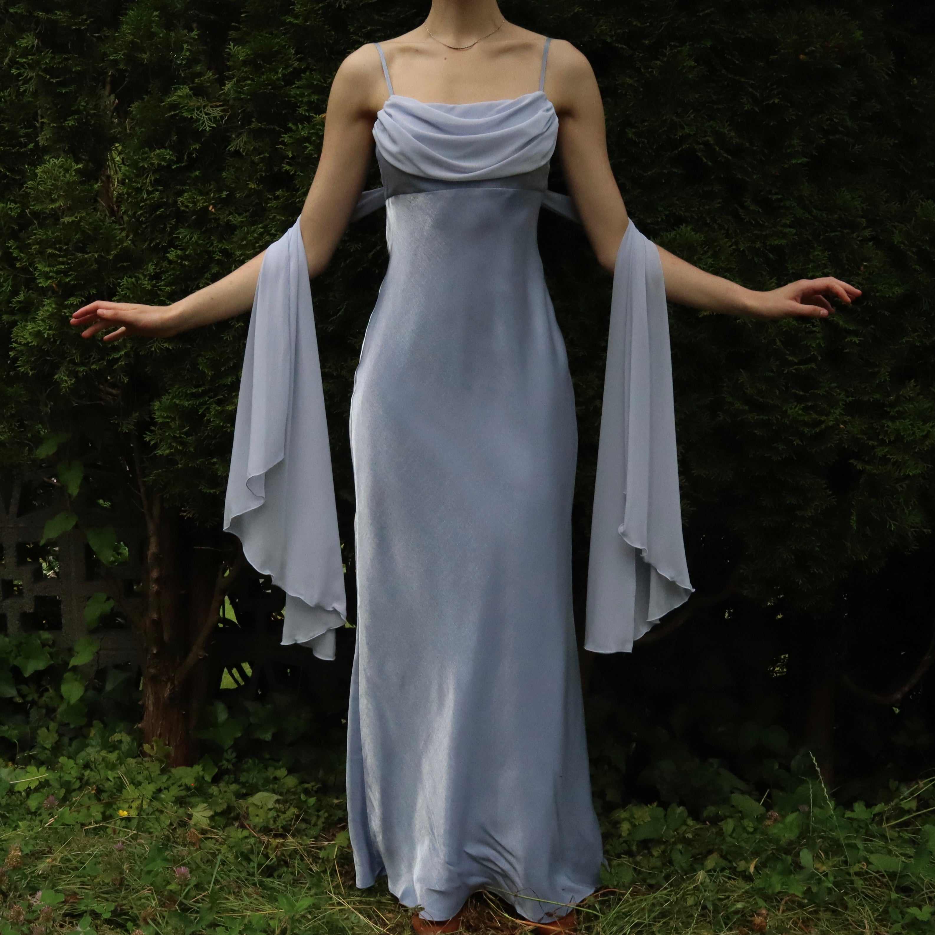 Lavender Cowl Neck Gown (S-M)