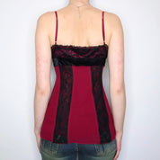 Raspberry Silk Babydoll Top (Small)