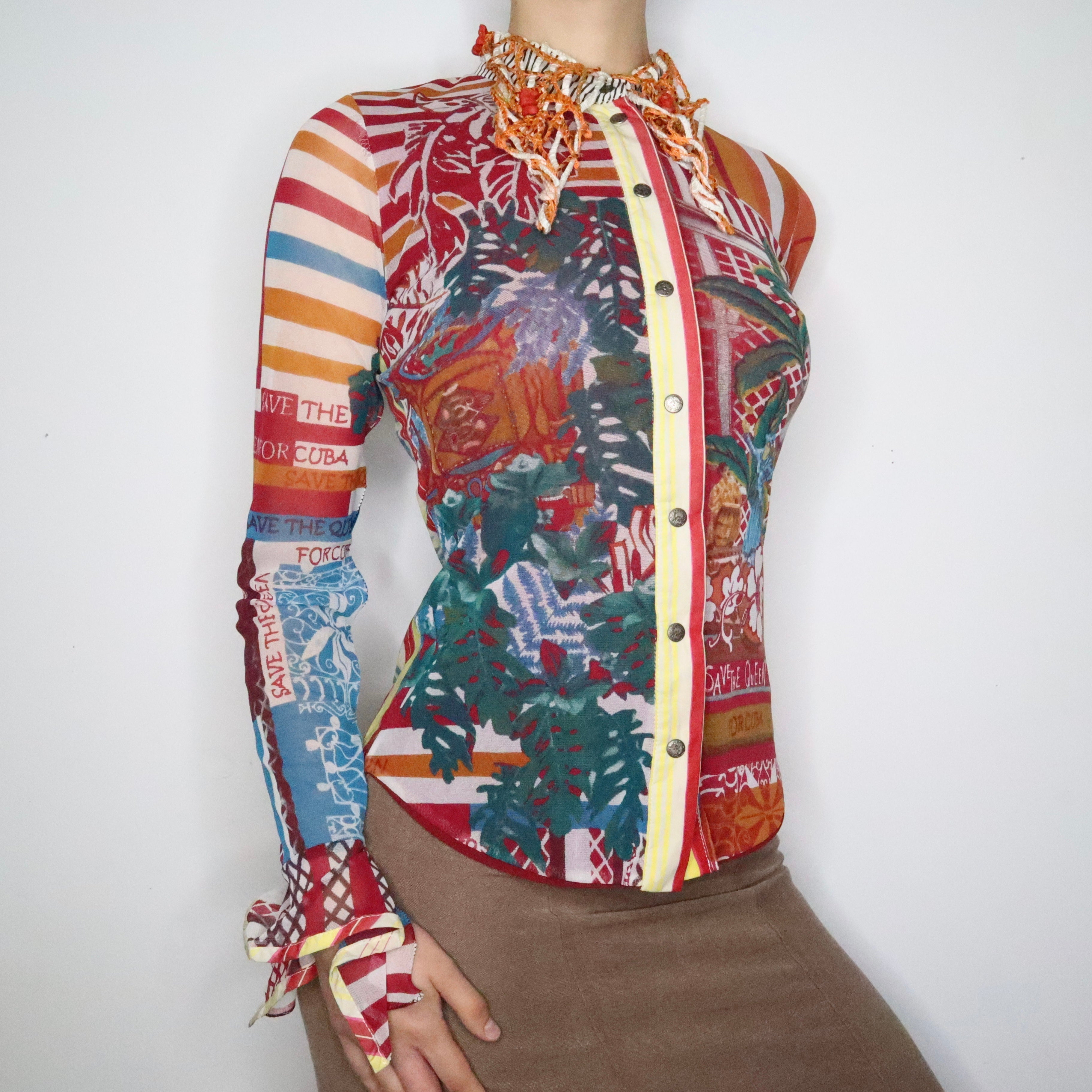 Crazy Save the Queen Blouse (S-M)