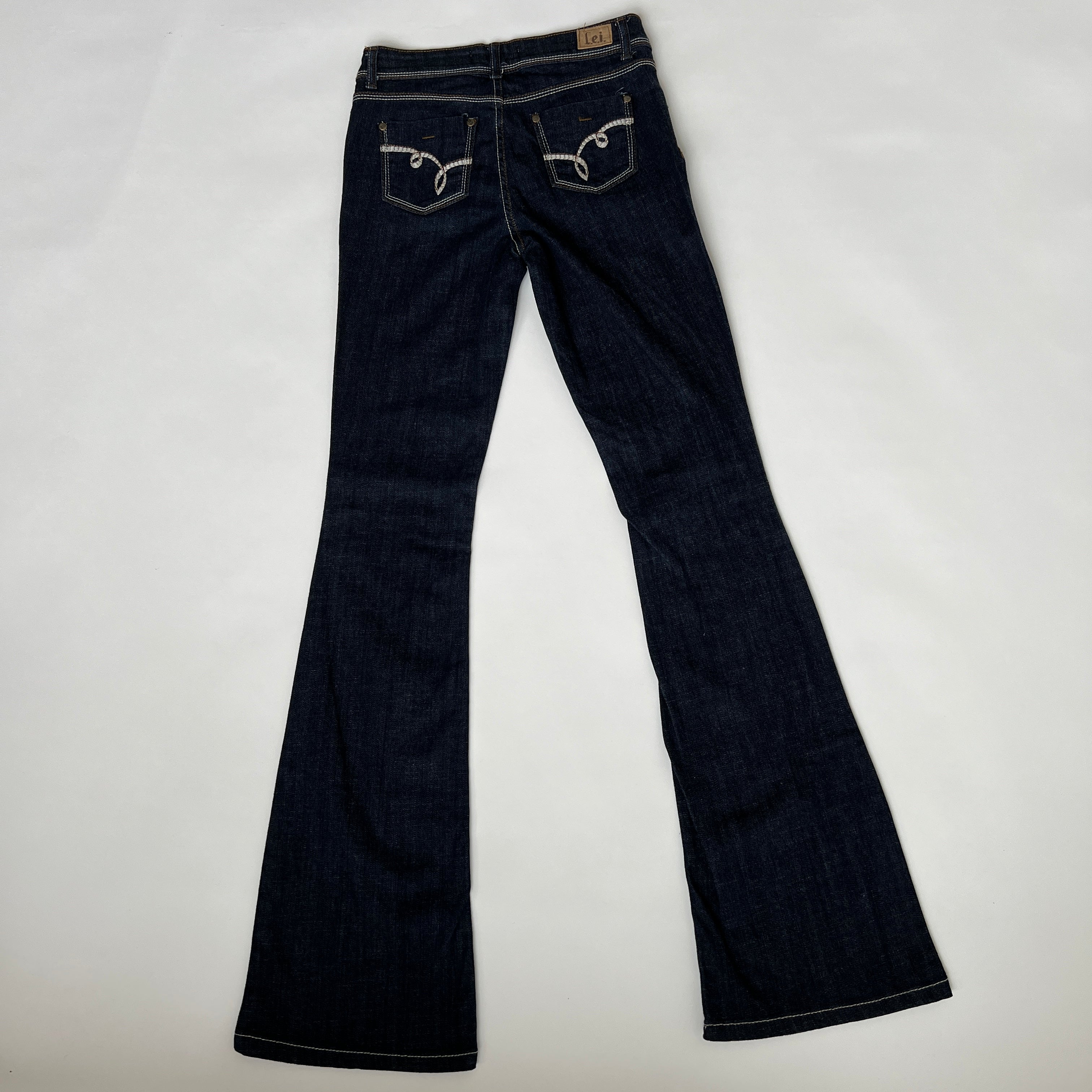 00s dark wash flares