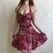 00s summer sangria dress