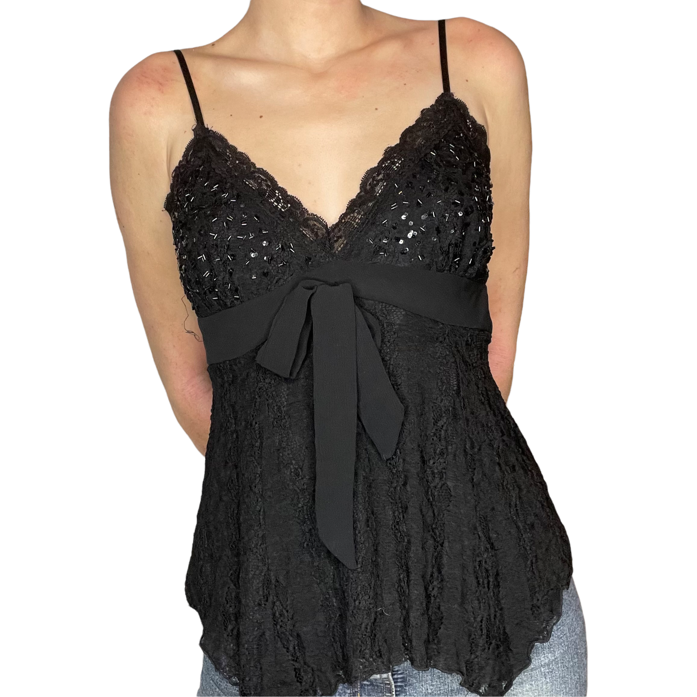 Lace sequin cami