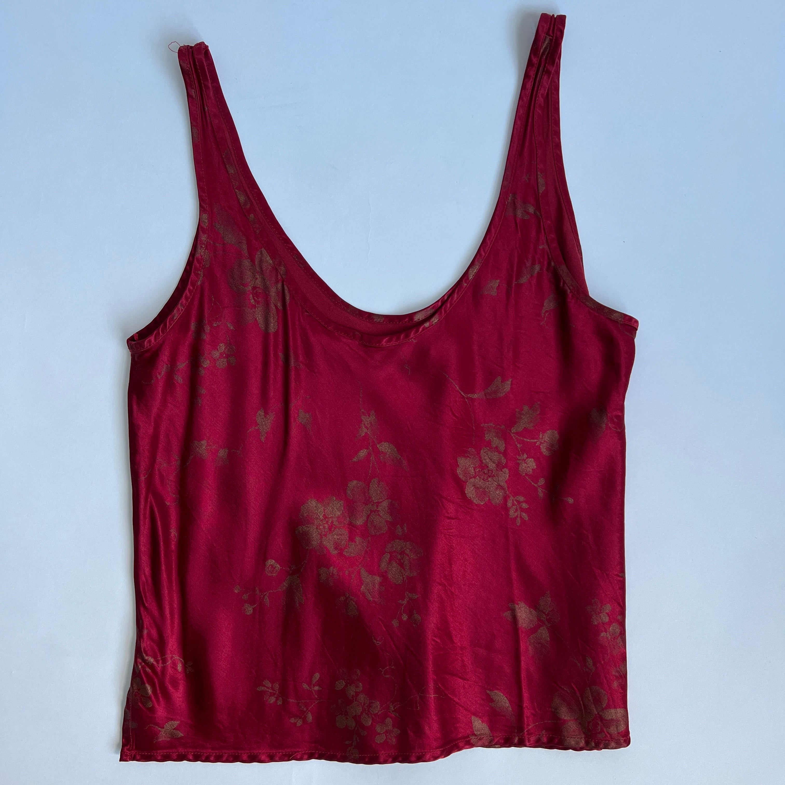 Vintage satin tank L / XL