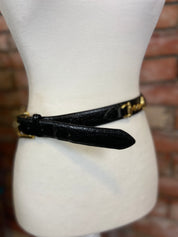 Italian croco belt