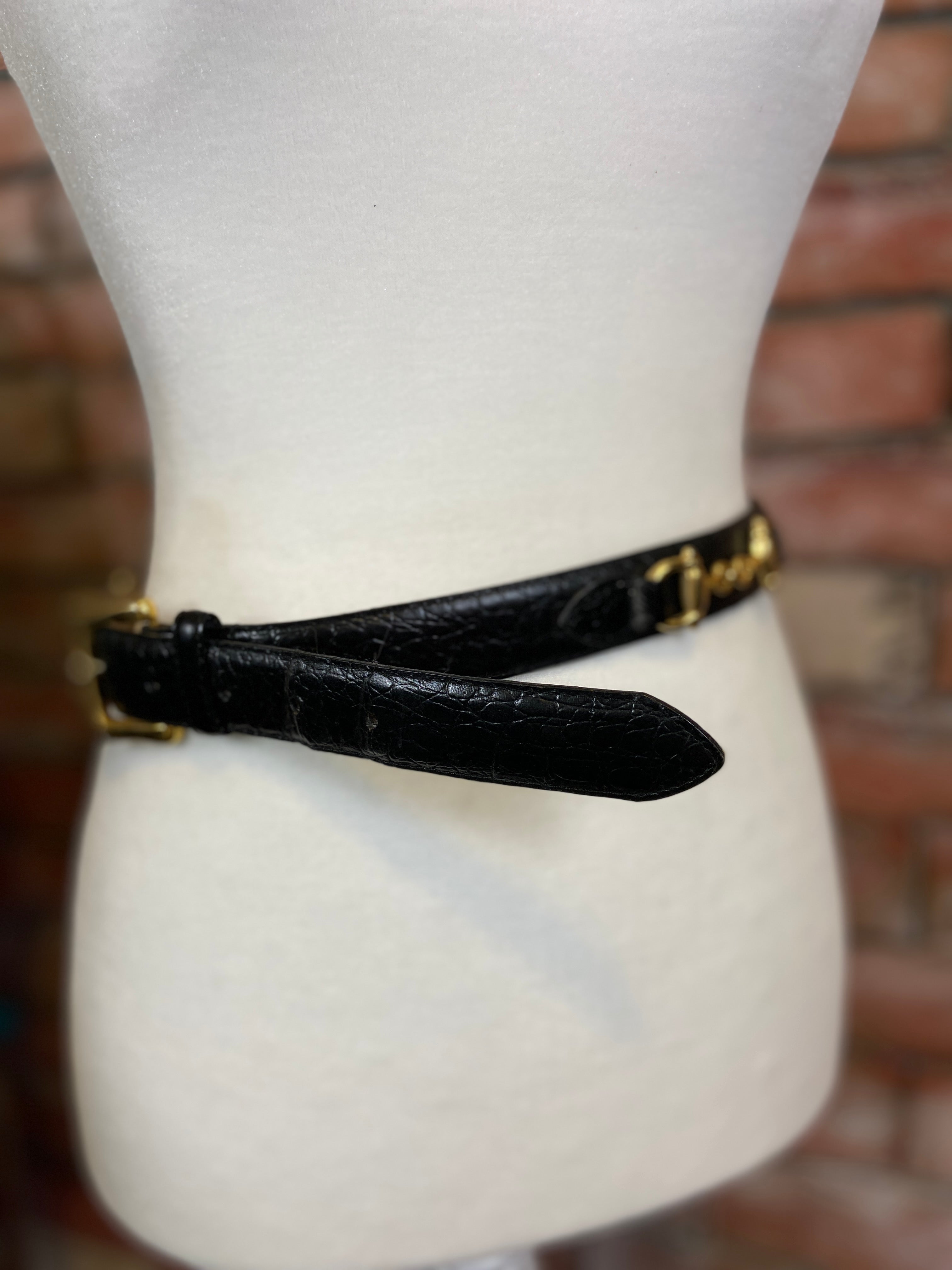 Italian croco belt