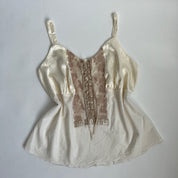 90s ivory lace cami