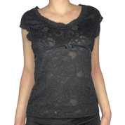 Black lace top