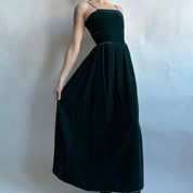 Vintage emerald velvet maxi dress