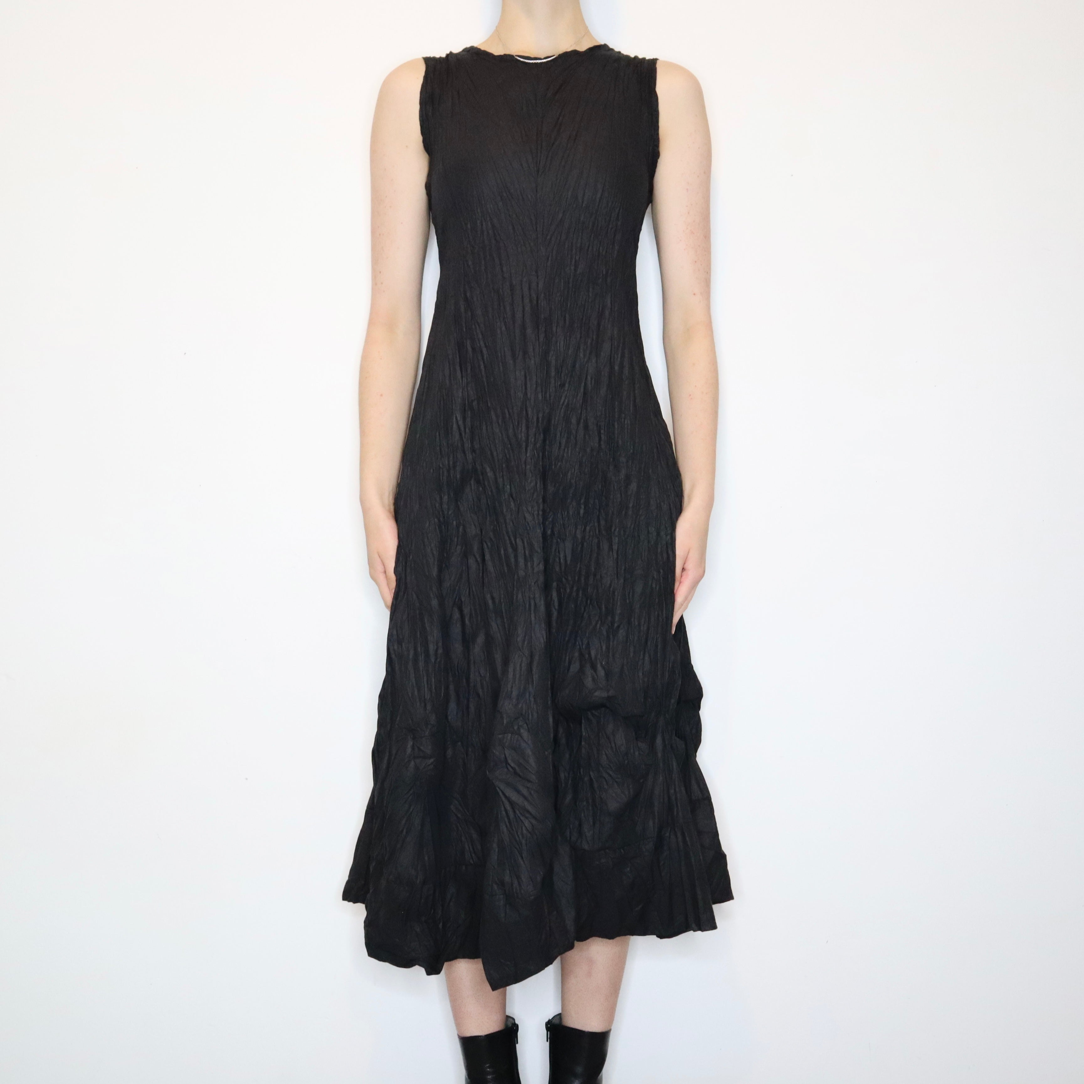 French Black Parachute Dress (Medium)