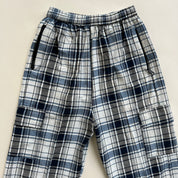 Blue plaid cargo pant sz s