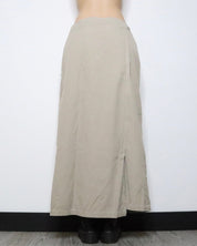 Beige Cargo Maxi Skirt (M-L) 