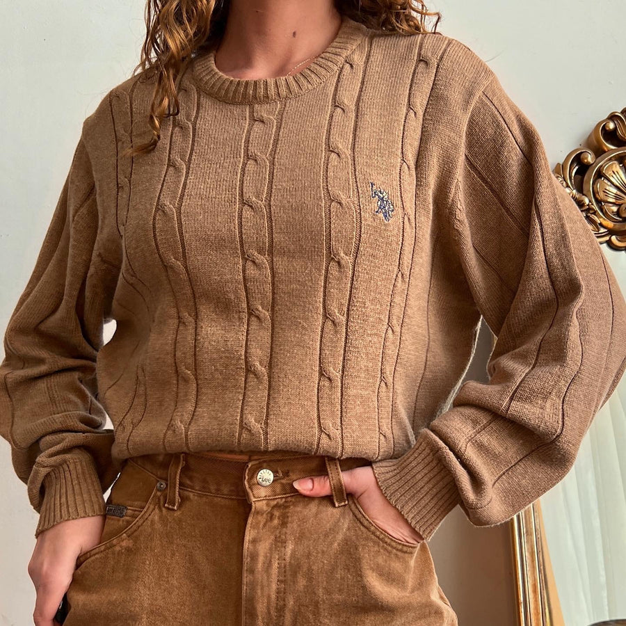 Mocha brown classic sweater
