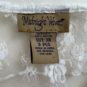 Sheer lace button up