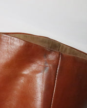 Italian Western Brown Leather Boots (7.5 US/38.5 EU)