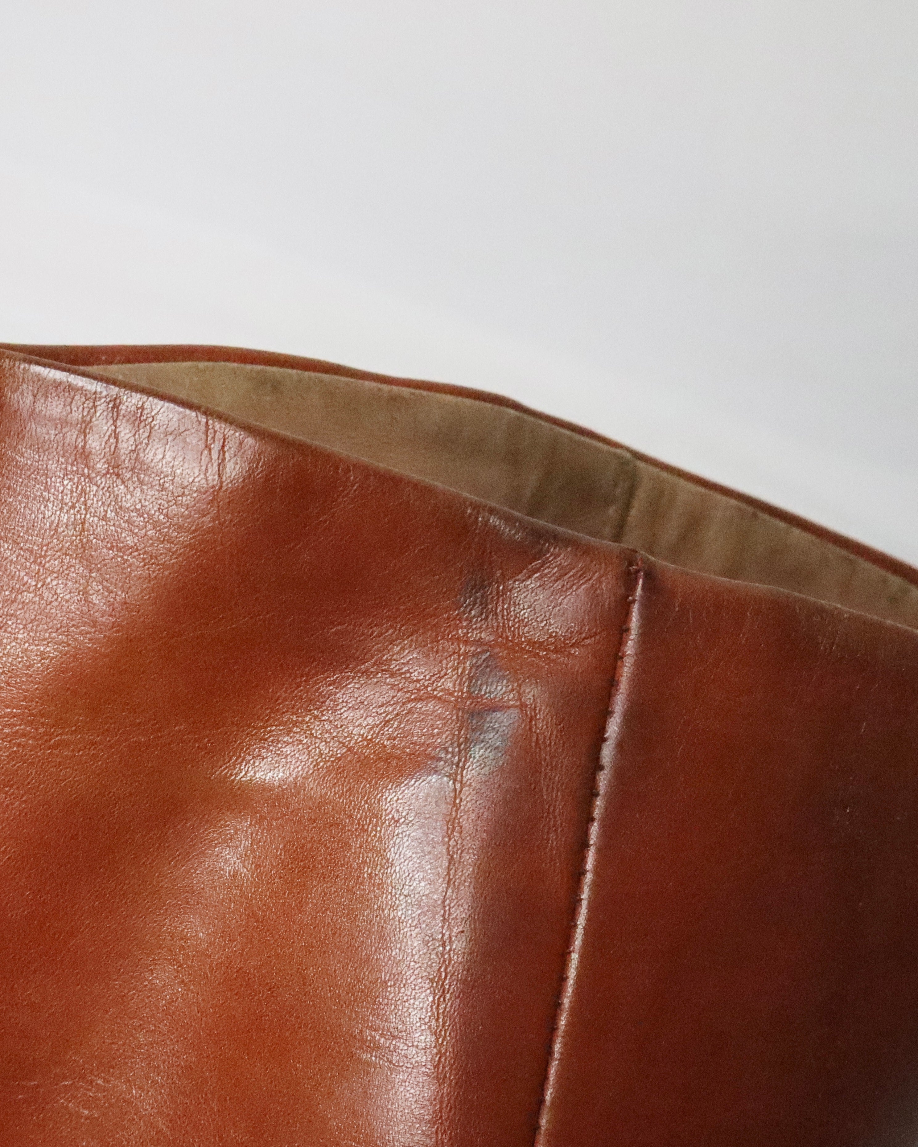 Italian Western Brown Leather Boots (7.5 US/38.5 EU)